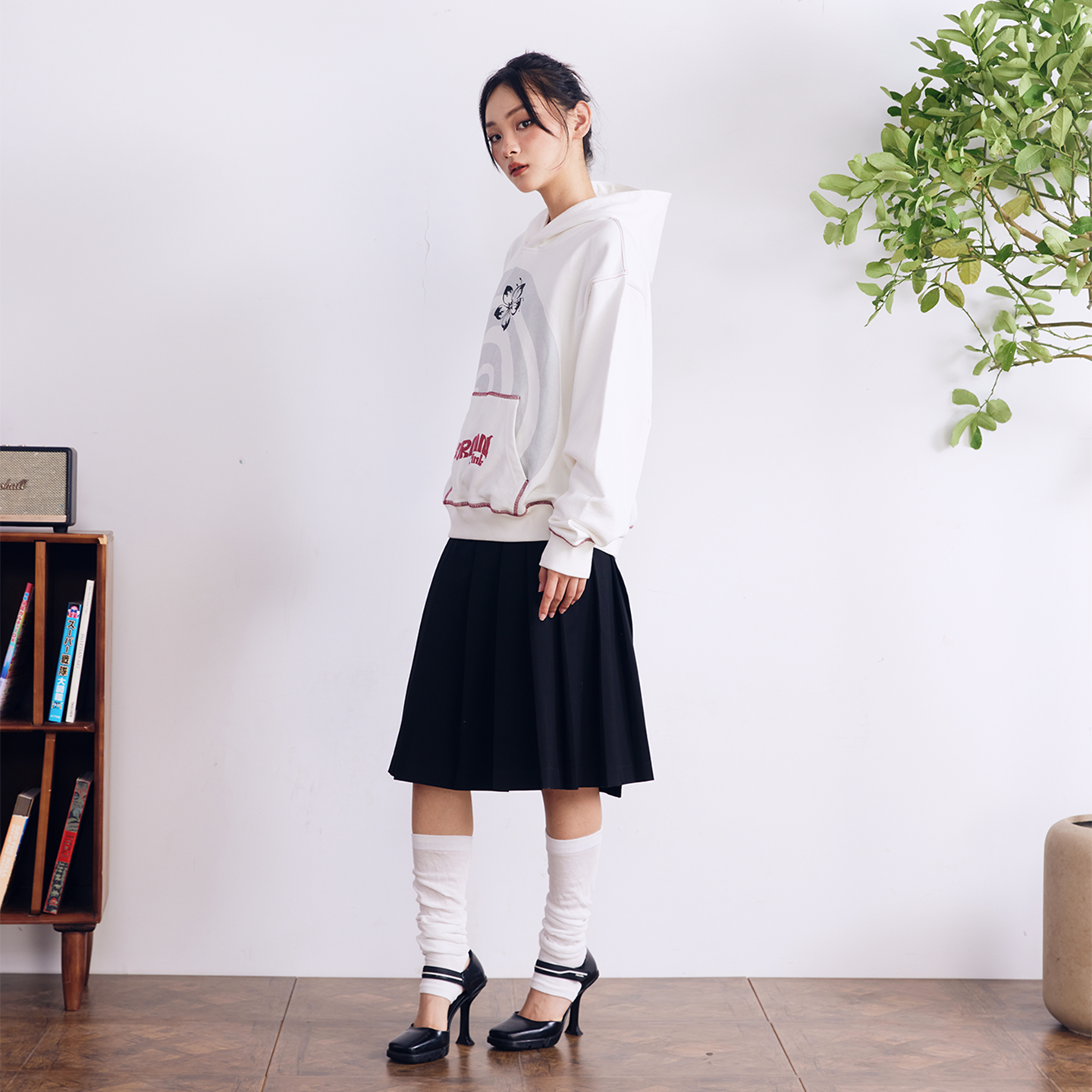 BURNIN* Swirl Contrast Color Foam Hoodie - PSYLOS 1, BURNIN* Swirl Contrast Color Foam Hoodie, Hoodie, Burnin, PSYLOS 1