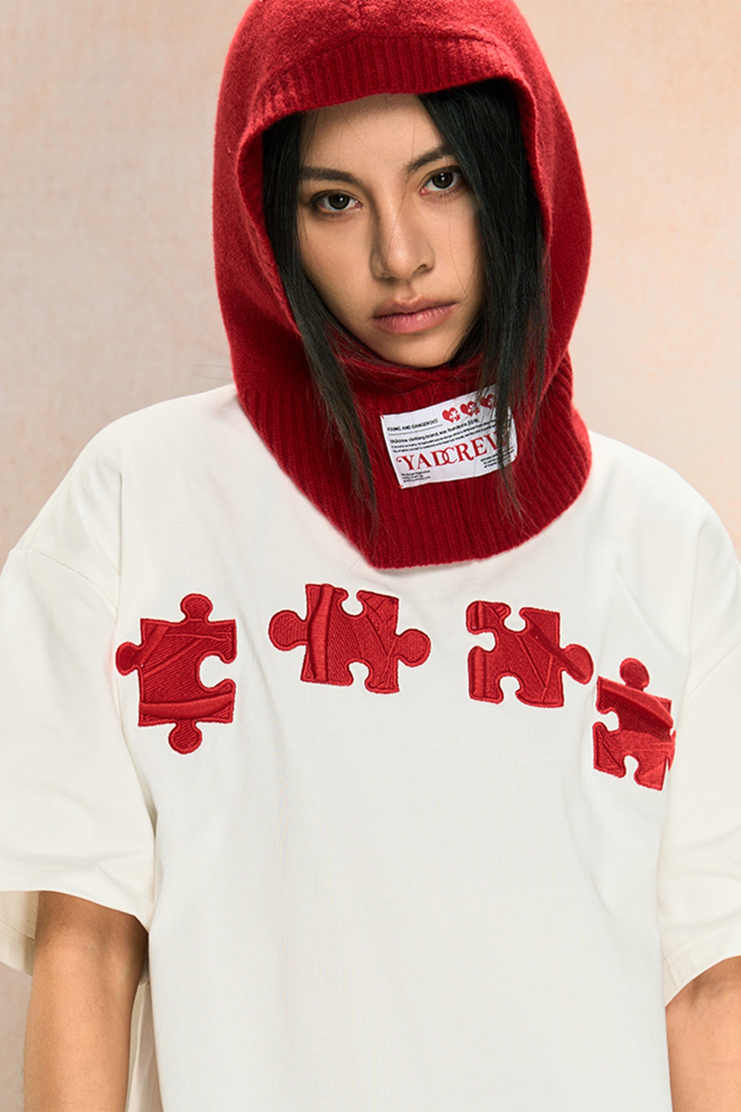 YADcrew | New Style Puzzle Texture Trendy All-Match Casual Short-Sleeved T-Shirt - PSYLOS 1, YADcrew | New Style Puzzle Texture Trendy All-Match Casual Short-Sleeved T-Shirt, T-Shirt, YADcrew•JAPAN, PSYLOS 1