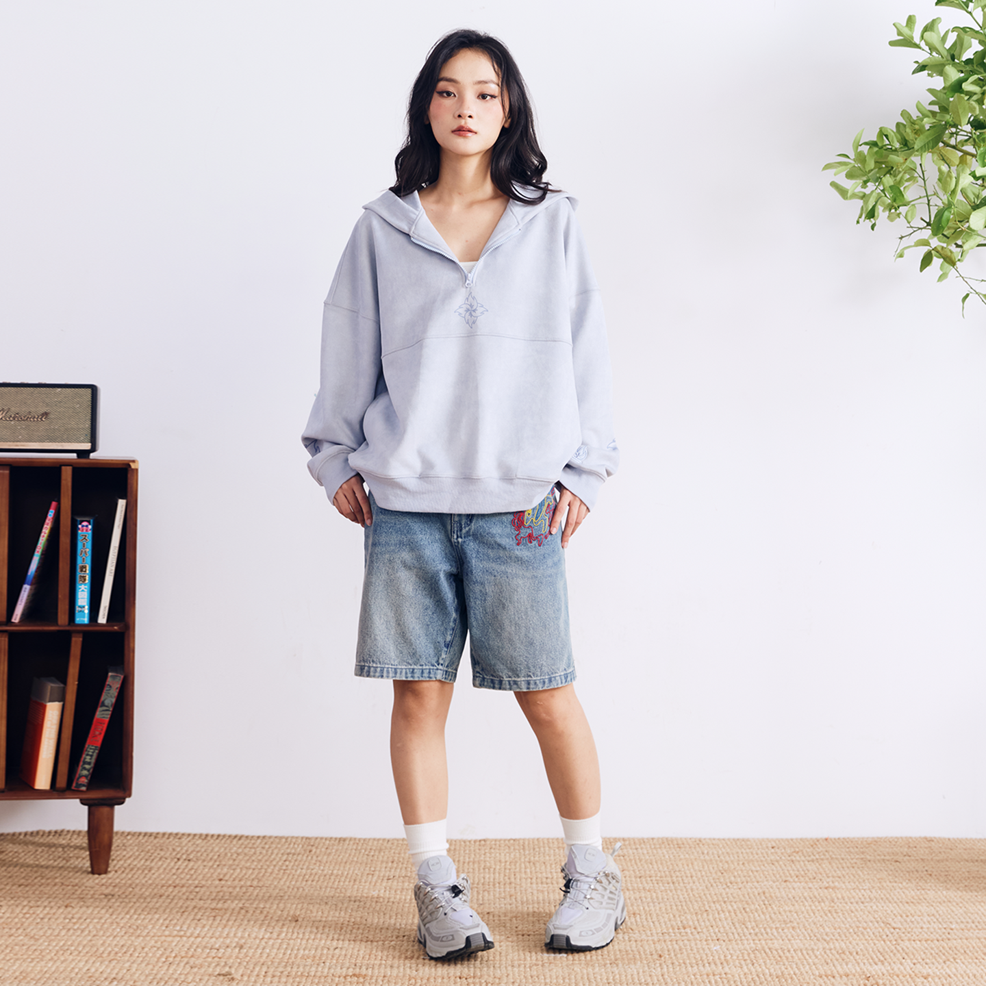 BURNIN Flame Dart Suede Hooded Sweatshirt - PSYLOS 1, BURNIN Flame Dart Suede Hooded Sweatshirt, Hoodie, Burnin, PSYLOS 1