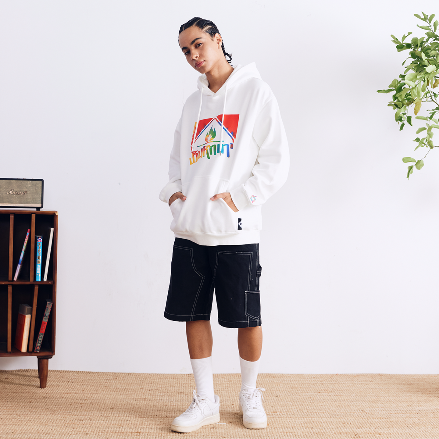 BURNIN* Square LOGO New Style Hoodie - PSYLOS 1, BURNIN* Square LOGO New Style Hoodie, Hoodie, Burnin, PSYLOS 1