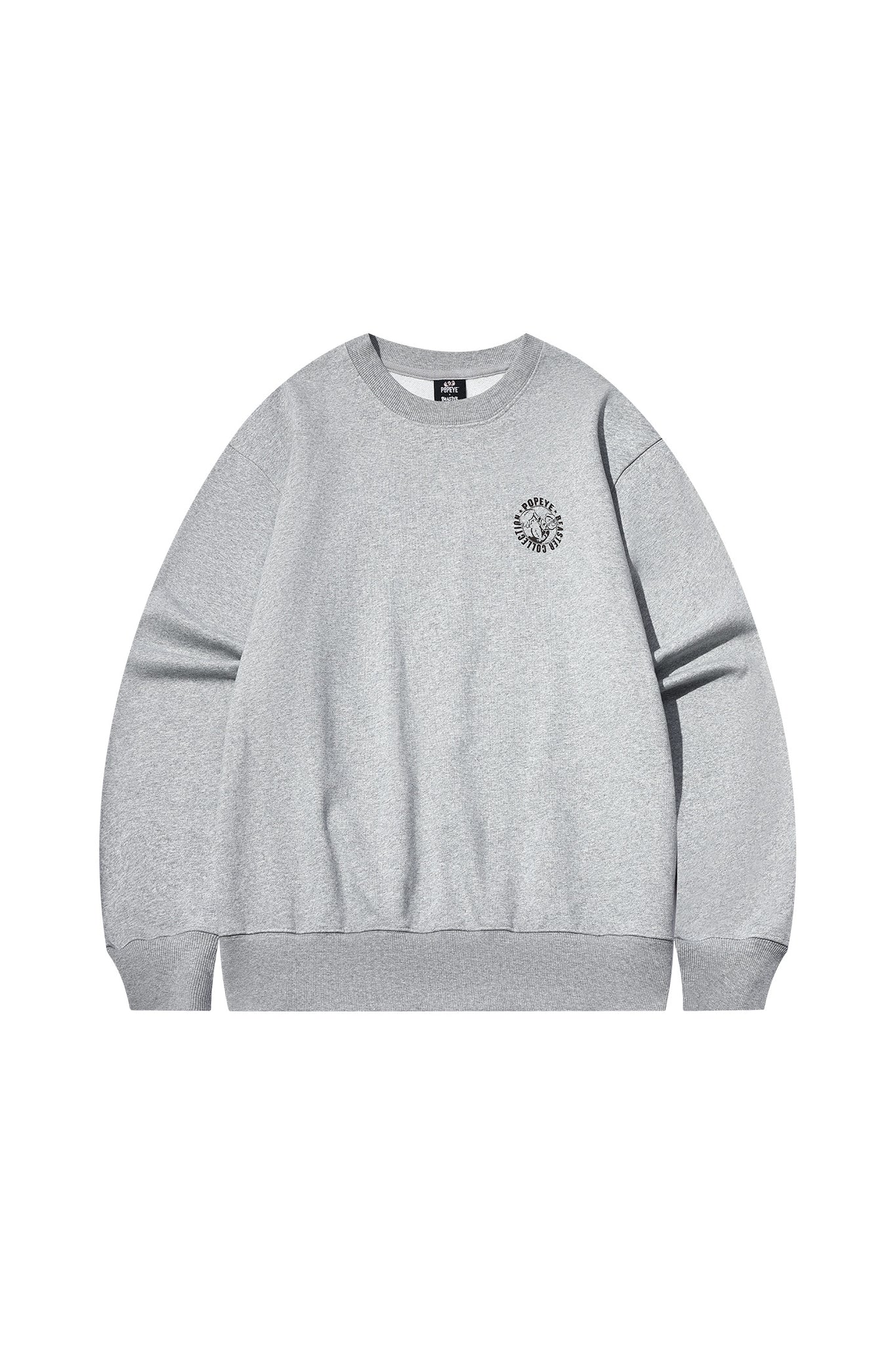 Offset Print Crewneck Sweatshirt