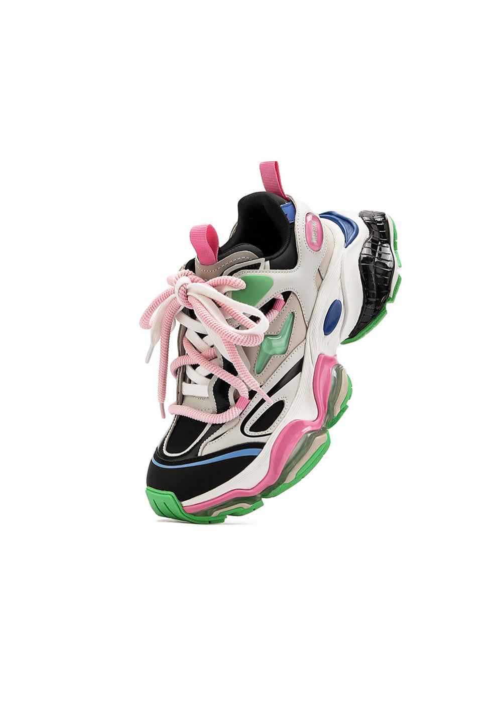 M88M丨Haoyue Streetwear Sneakers - Black-Green Contrast - PSYLOS 1, M88M丨Haoyue Streetwear Sneakers - Black-Green Contrast, Chunky Sneakers, M88M, PSYLOS 1