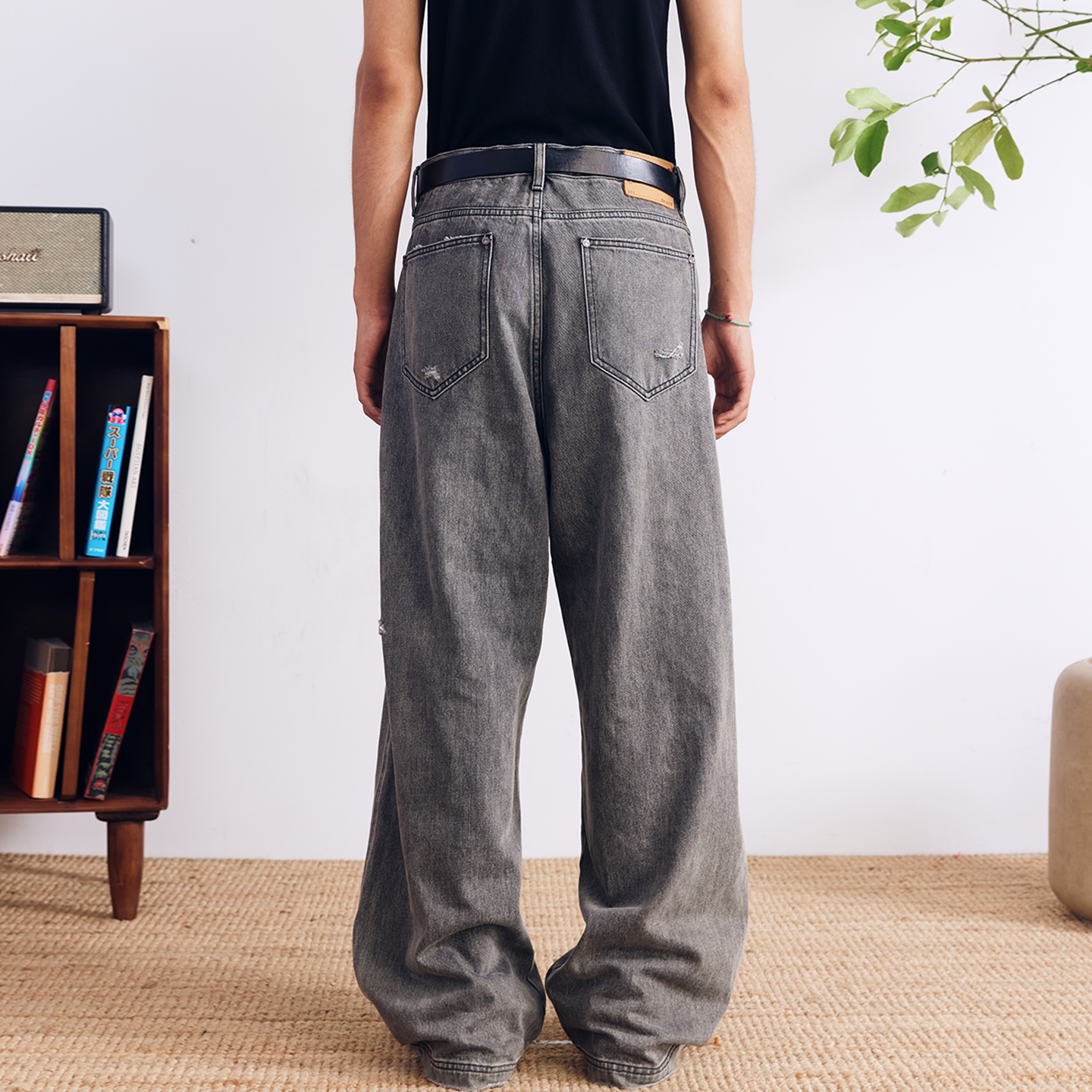 BURNIN* “97’series” retro washed distressed jeans - PSYLOS 1, BURNIN* “97’series” retro washed distressed jeans, Pants, Burnin, PSYLOS 1