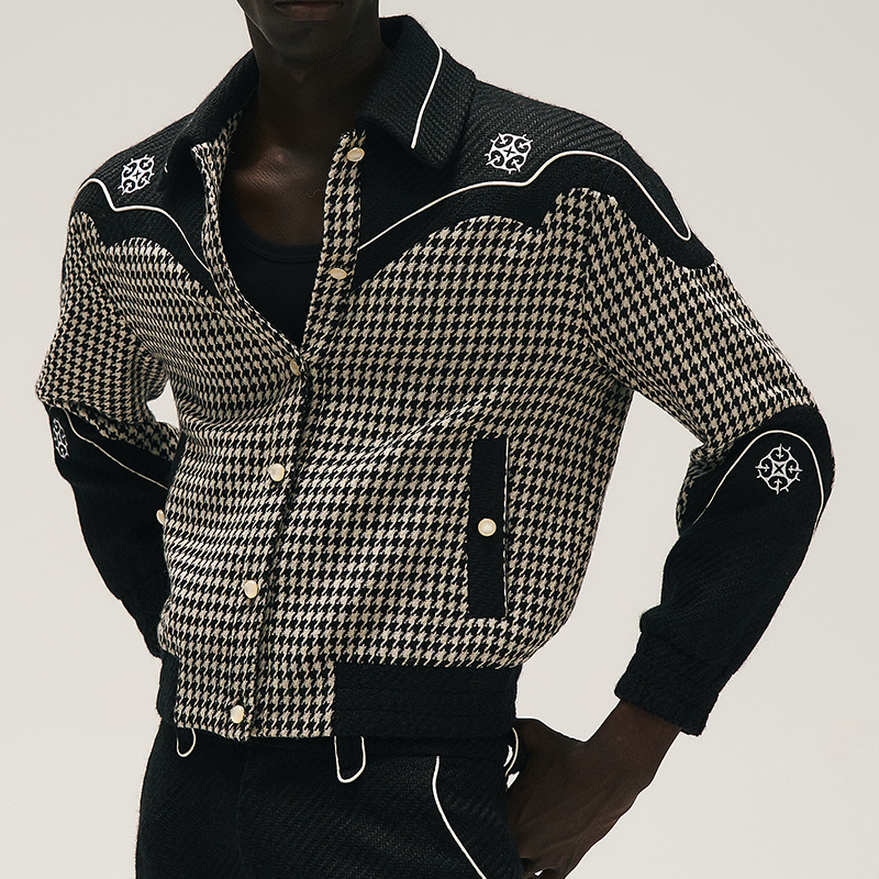 GLACIERBOY丨RAP STAR SERIES Houndstooth Tailored Jacket - PSYLOS 1, GLACIERBOY丨RAP STAR SERIES Houndstooth Tailored Jacket, Jacket, GLACIERBOY•JAPAN, PSYLOS 1