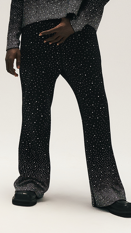 GLACIERBOY丨RAP STAR SERIES Gypsophila Diamond Pants - PSYLOS 1, GLACIERBOY丨RAP STAR SERIES Gypsophila Diamond Pants, Pants, GLACIERBOY•JAPAN, PSYLOS 1