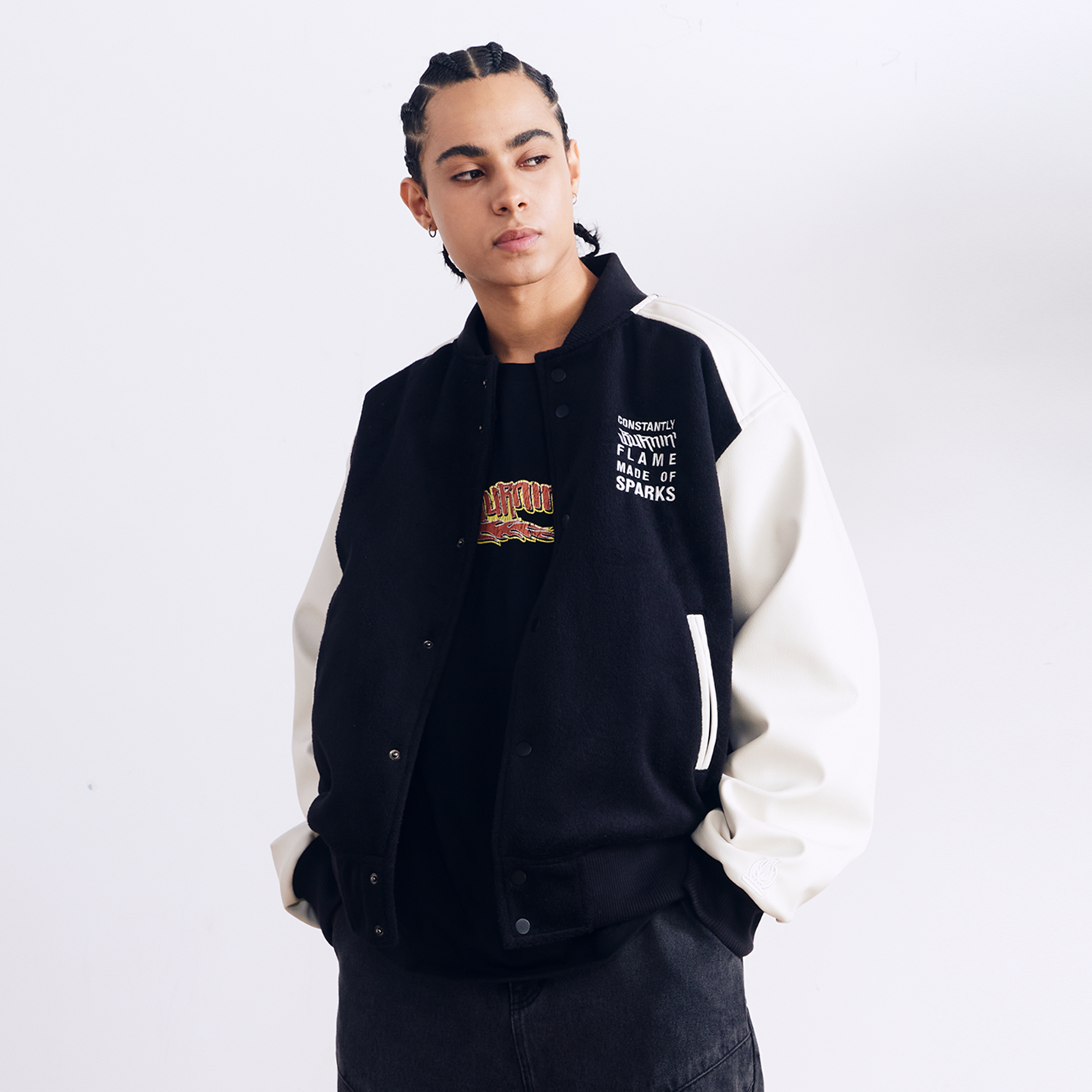 BURNIN Street Style Casual Baseball Jacket - PSYLOS 1, BURNIN Street Style Casual Baseball Jacket, Jacket, Burnin, PSYLOS 1