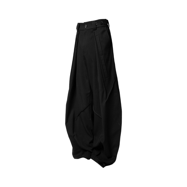 Static Wing Pattern Thick Cut Trousers