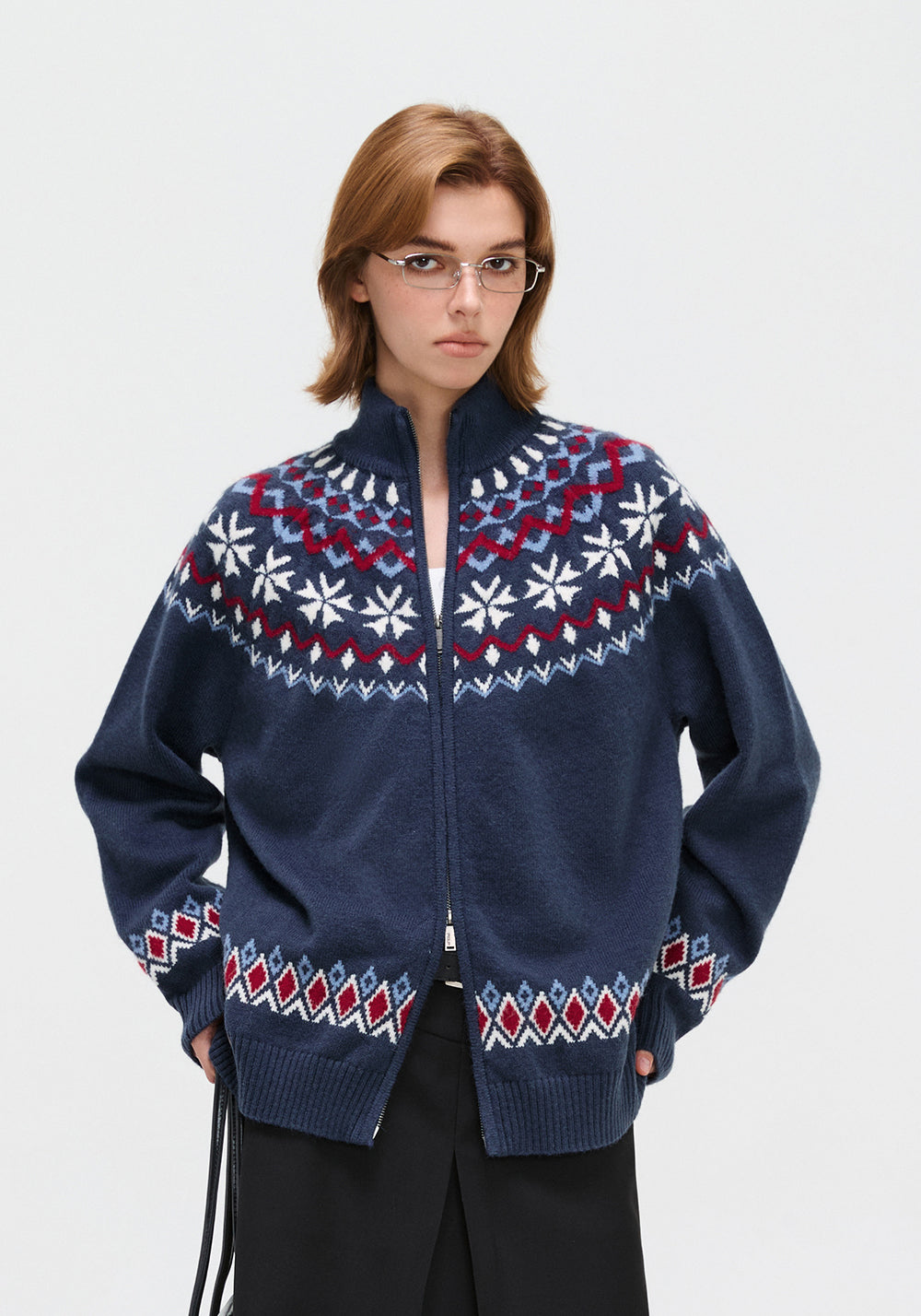 PCLP Fair Isle Cardigan Sweater