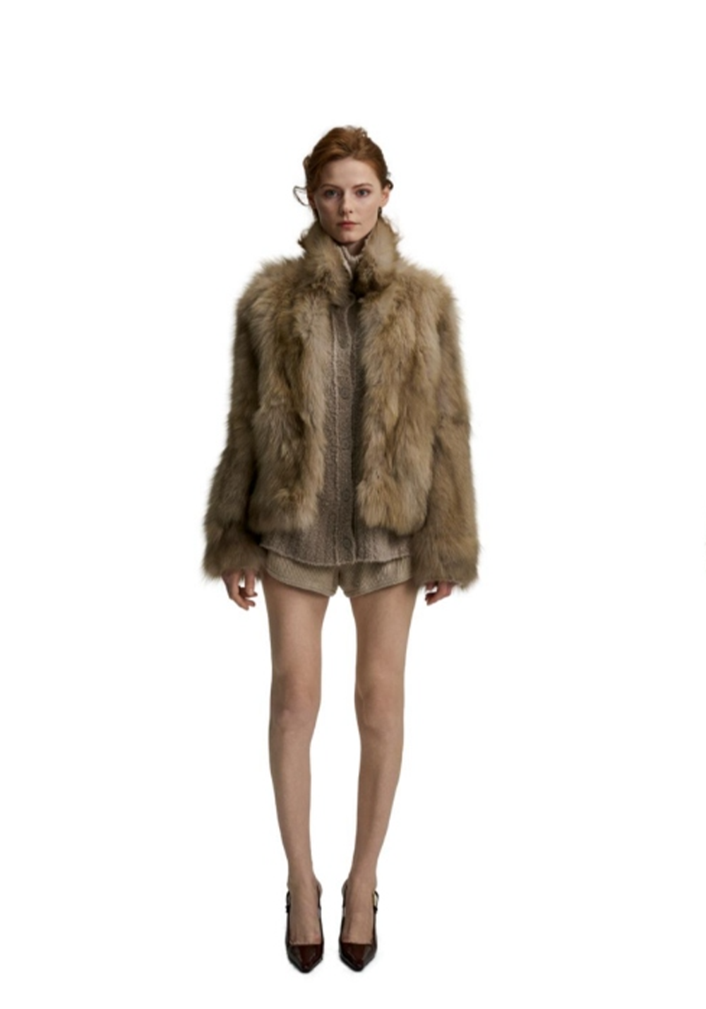 Tricolor Fox Fur Couture Collection