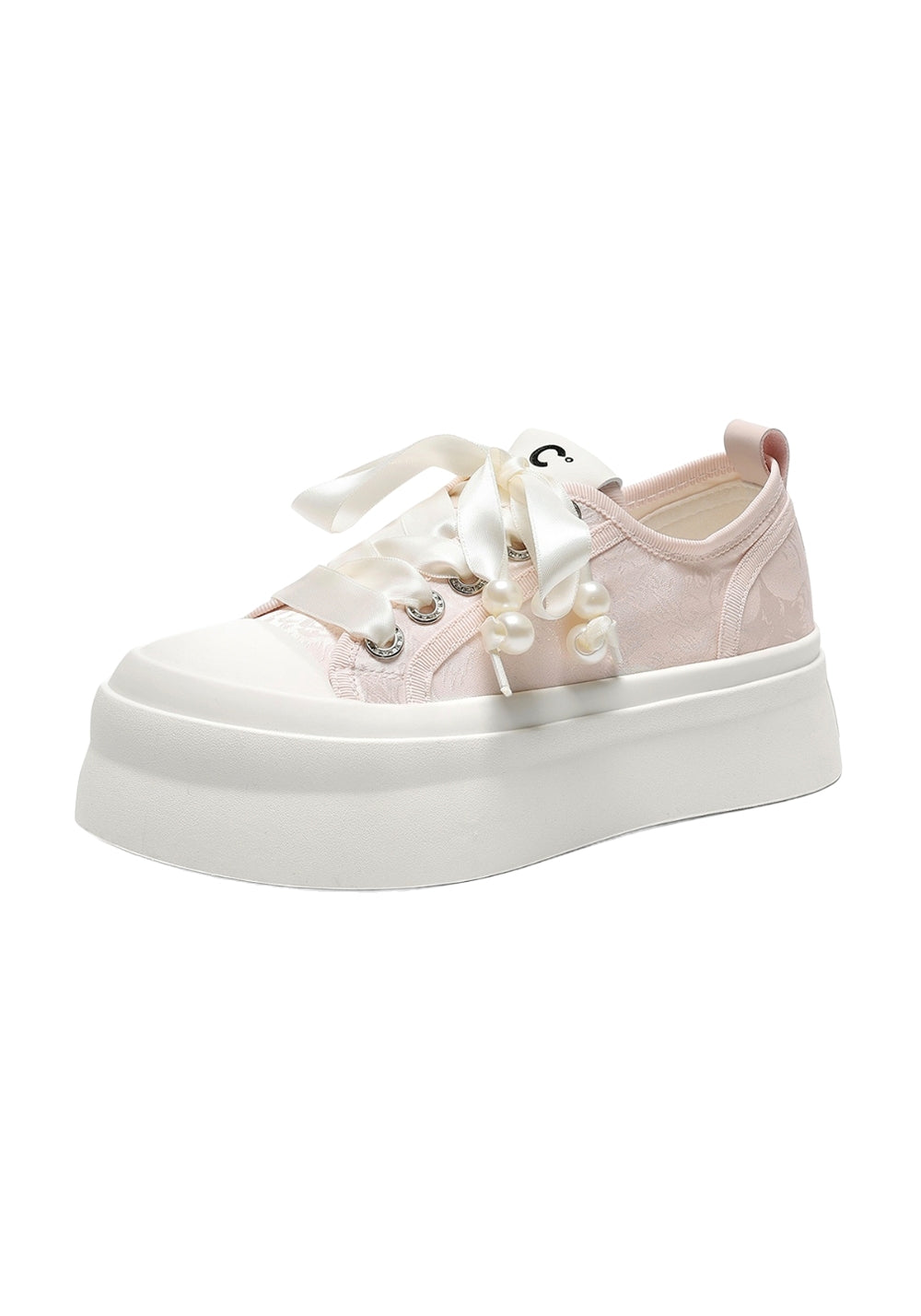 C.BANNER丨Daisy Mesh Platform White Sneakers - PSYLOS 1, C.BANNER丨Daisy Mesh Platform White Sneakers, Chunky Sneakers, C.BANNER, PSYLOS 1
