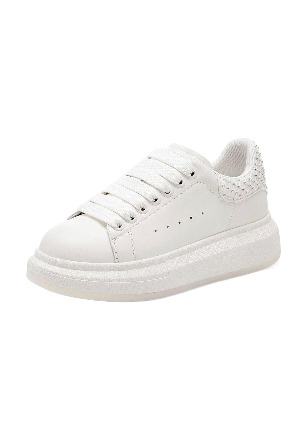 C.BANNER丨Leather Platform Rhinestone Sneakers - PSYLOS 1, C.BANNER丨Leather Platform Rhinestone Sneakers, Chunky Sneakers, C.BANNER, PSYLOS 1