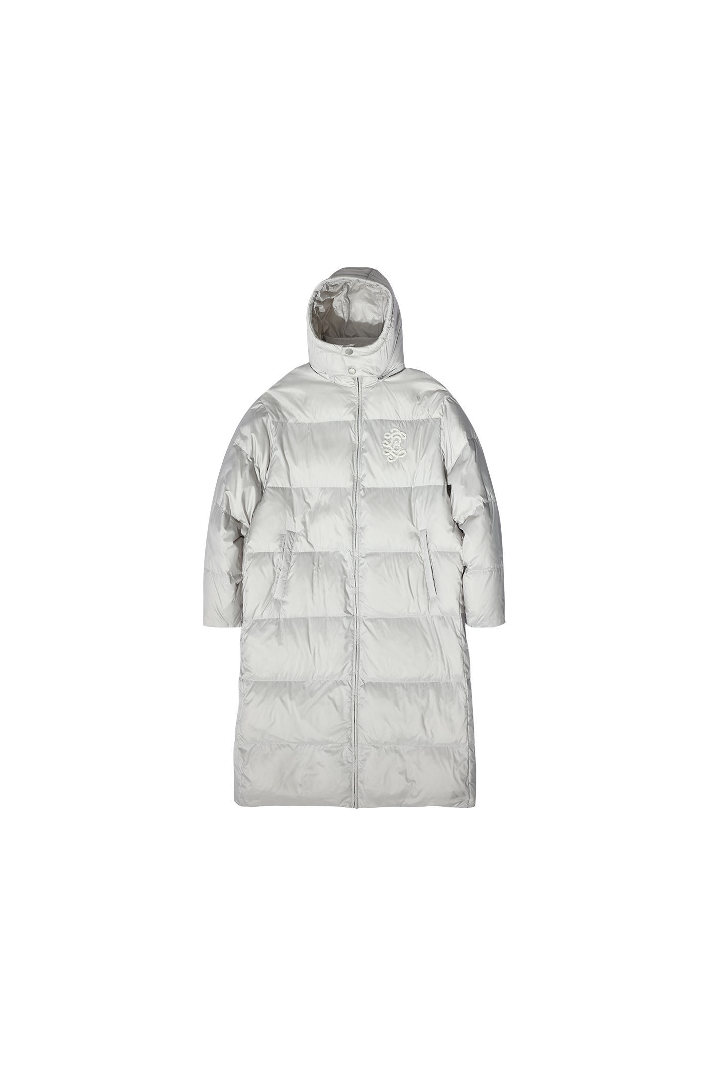 Soft White Duck Down Long Down Jacket Men's American Fluffy