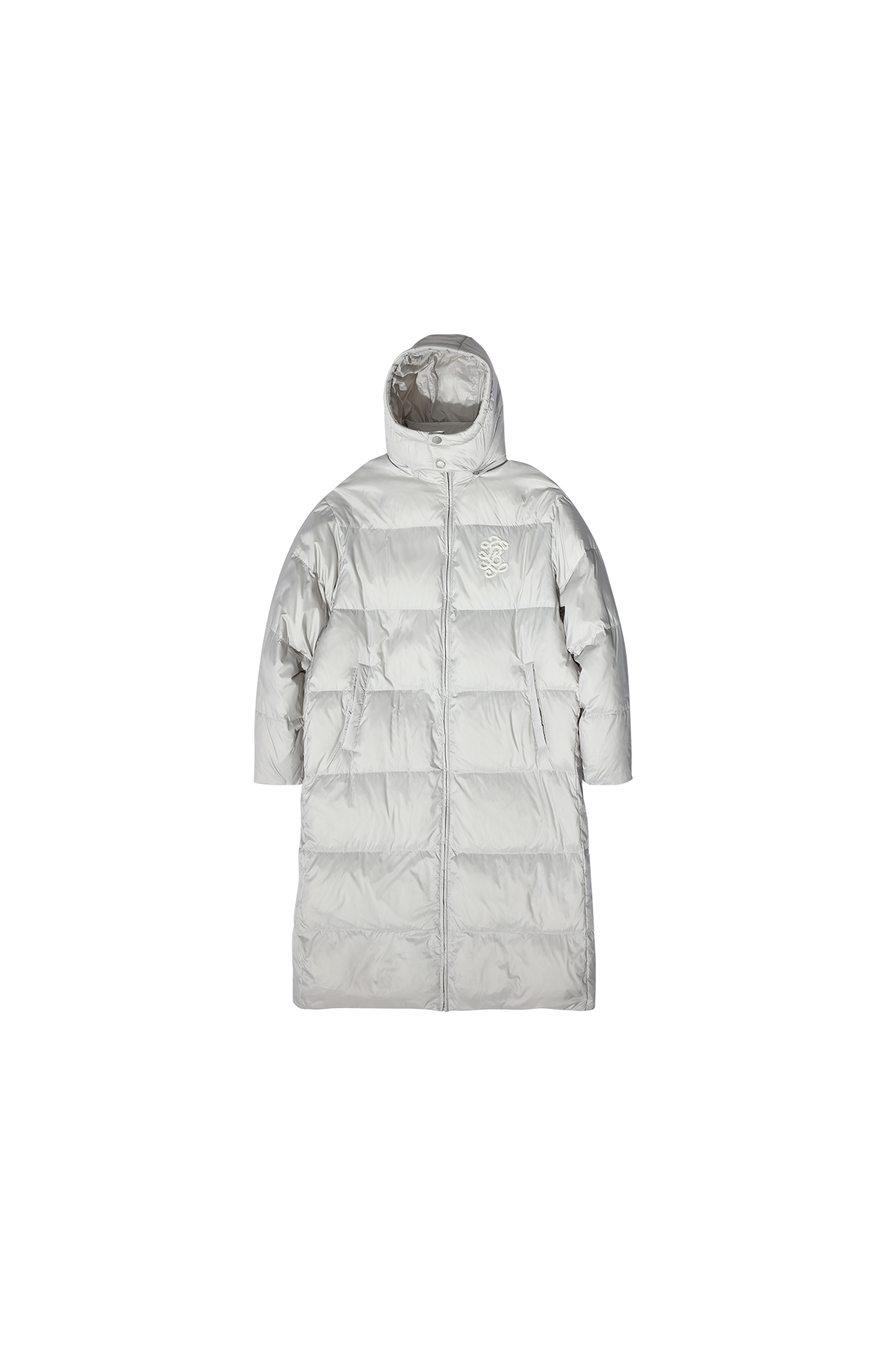 Soft White Duck Down Long Down Jacket Men's American Fluffy