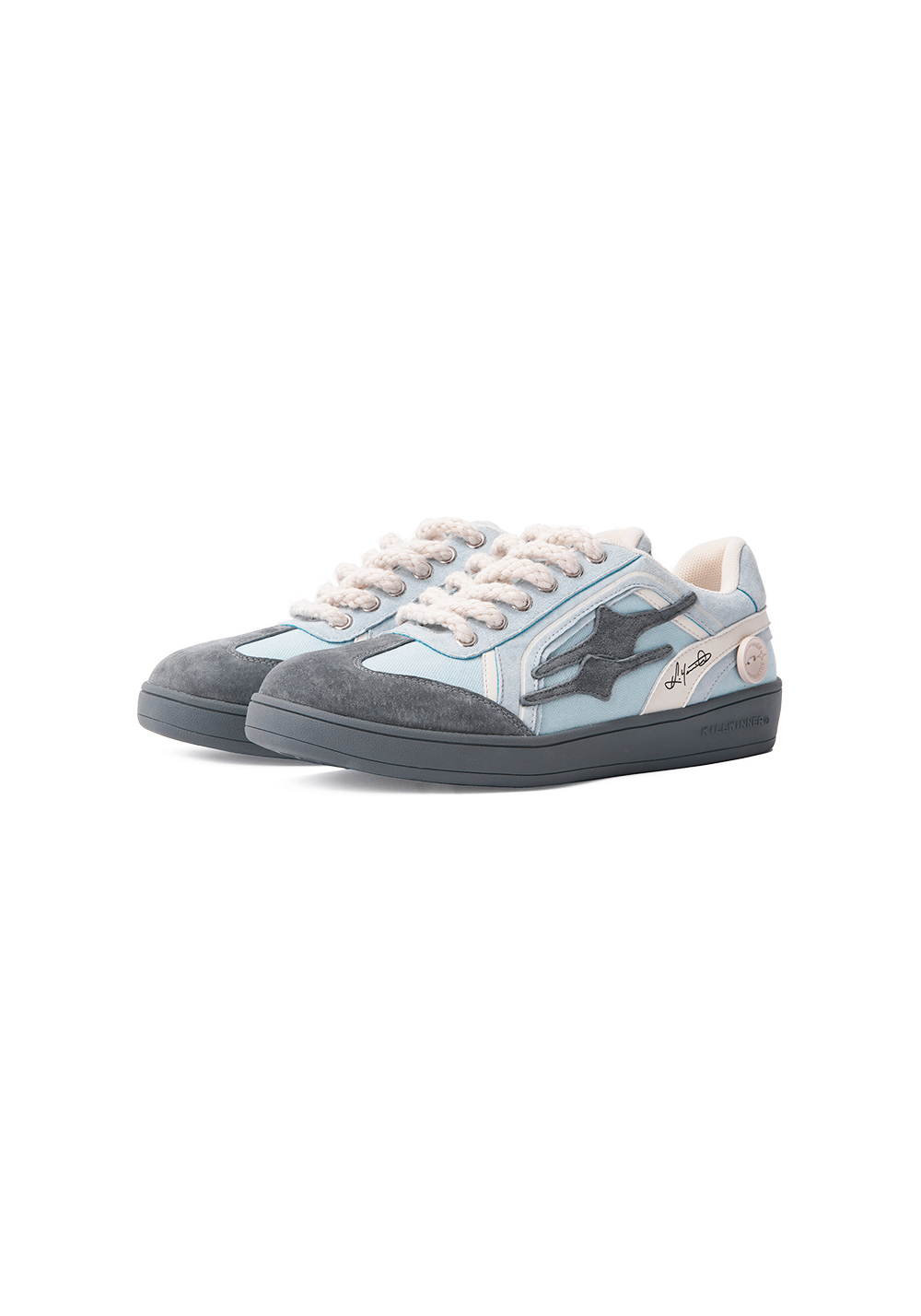 KILLWINNER丨Retro Training Sneaker-Grey Blue - PSYLOS 1, KILLWINNER丨Retro Training Sneaker-Grey Blue, Retro Trainers, KILLWINNER•JAPAN, PSYLOS 1