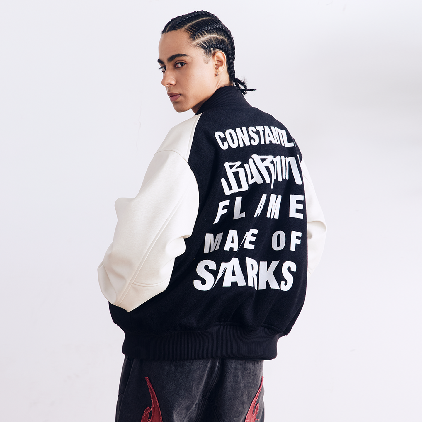 BURNIN Street Style Casual Baseball Jacket - PSYLOS 1, BURNIN Street Style Casual Baseball Jacket, Jacket, Burnin, PSYLOS 1