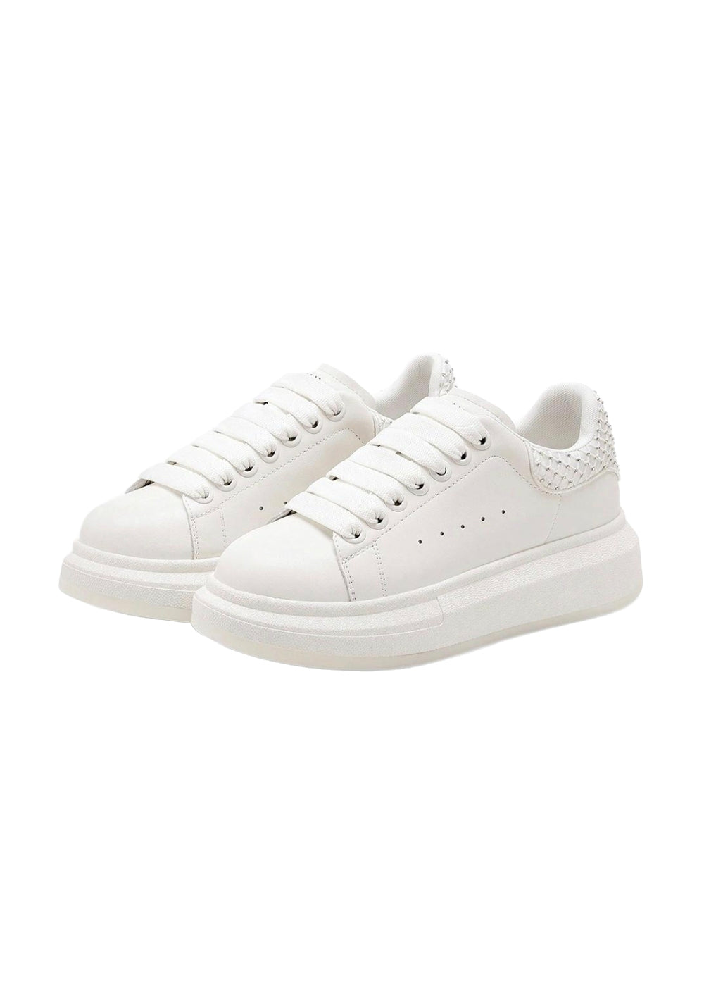 C.BANNER丨Leather Platform Rhinestone Sneakers - PSYLOS 1, C.BANNER丨Leather Platform Rhinestone Sneakers, Chunky Sneakers, C.BANNER, PSYLOS 1