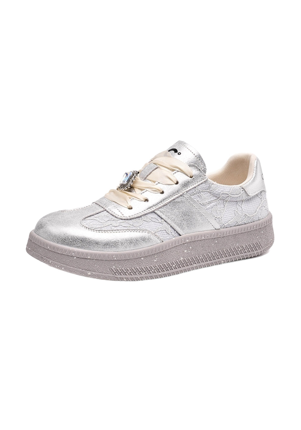 C.NANNER | Women's Silver-gray Low-top Comfortable Retro Sneakers - PSYLOS 1, C.NANNER | Women's Silver-gray Low-top Comfortable Retro Sneakers, Casual Sneakers, C.BANNER, PSYLOS 1