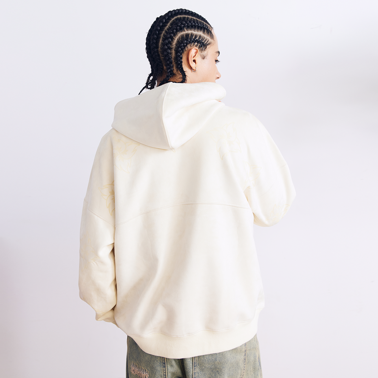 BURNIN Flame Dart Suede Hooded Sweatshirt - PSYLOS 1, BURNIN Flame Dart Suede Hooded Sweatshirt, Hoodie, Burnin, PSYLOS 1