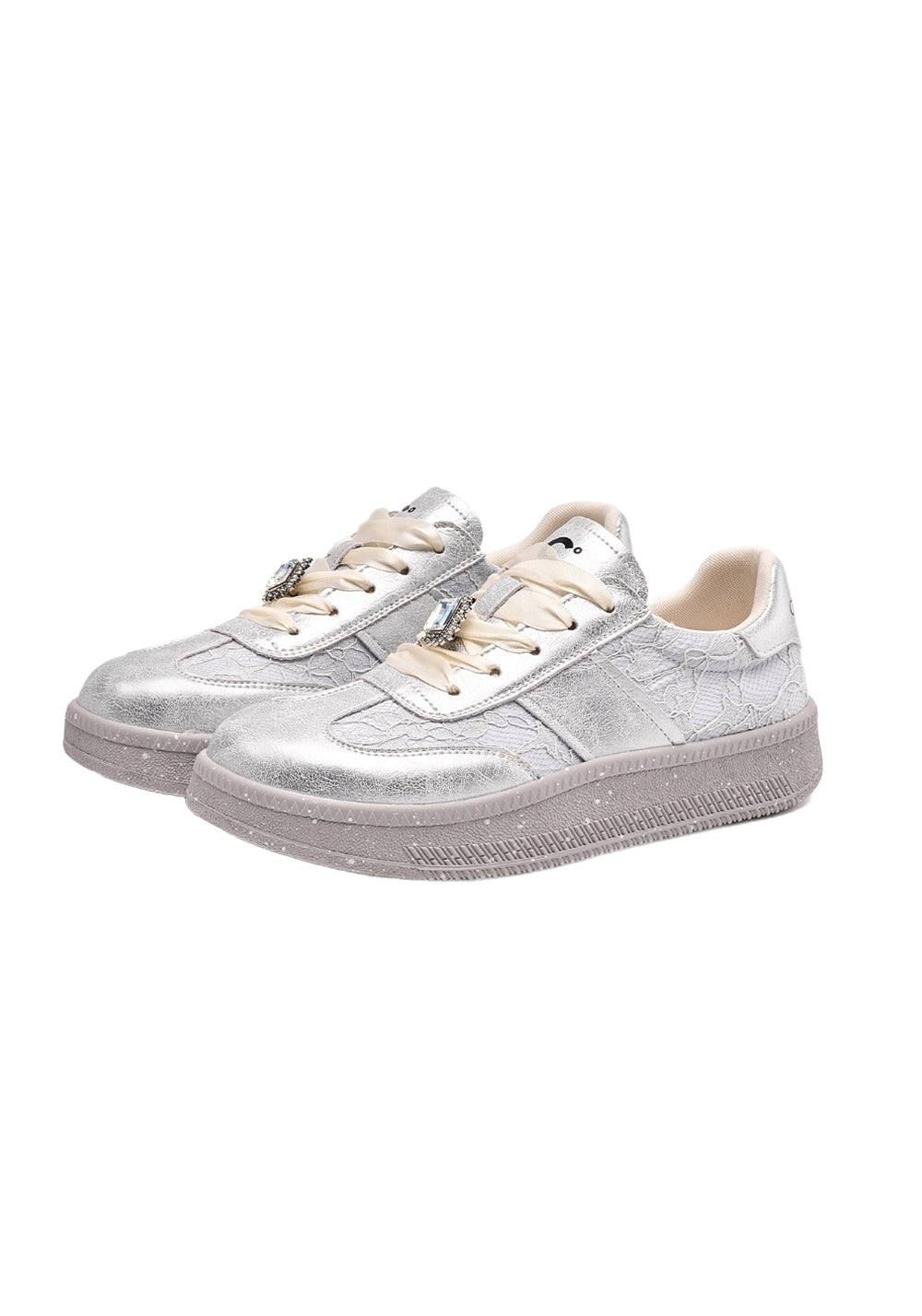 C.NANNER | Women's Silver-gray Low-top Comfortable Retro Sneakers - PSYLOS 1, C.NANNER | Women's Silver-gray Low-top Comfortable Retro Sneakers, Casual Sneakers, C.BANNER, PSYLOS 1