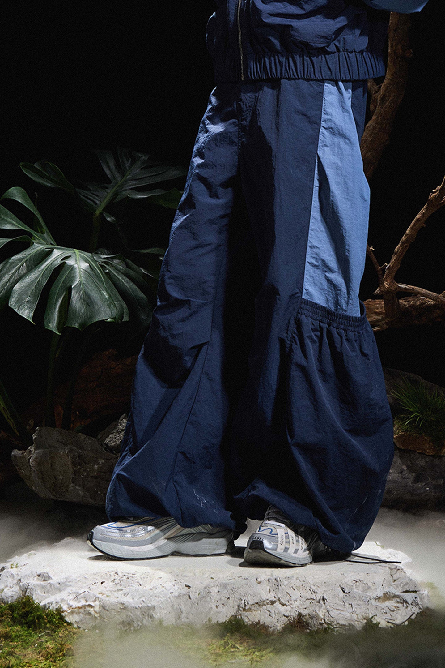 RELABEL丨Pleated Ring Nylon Pants - PSYLOS 1, RELABEL丨Pleated Ring Nylon Pants, Pants, RELABEL, PSYLOS 1