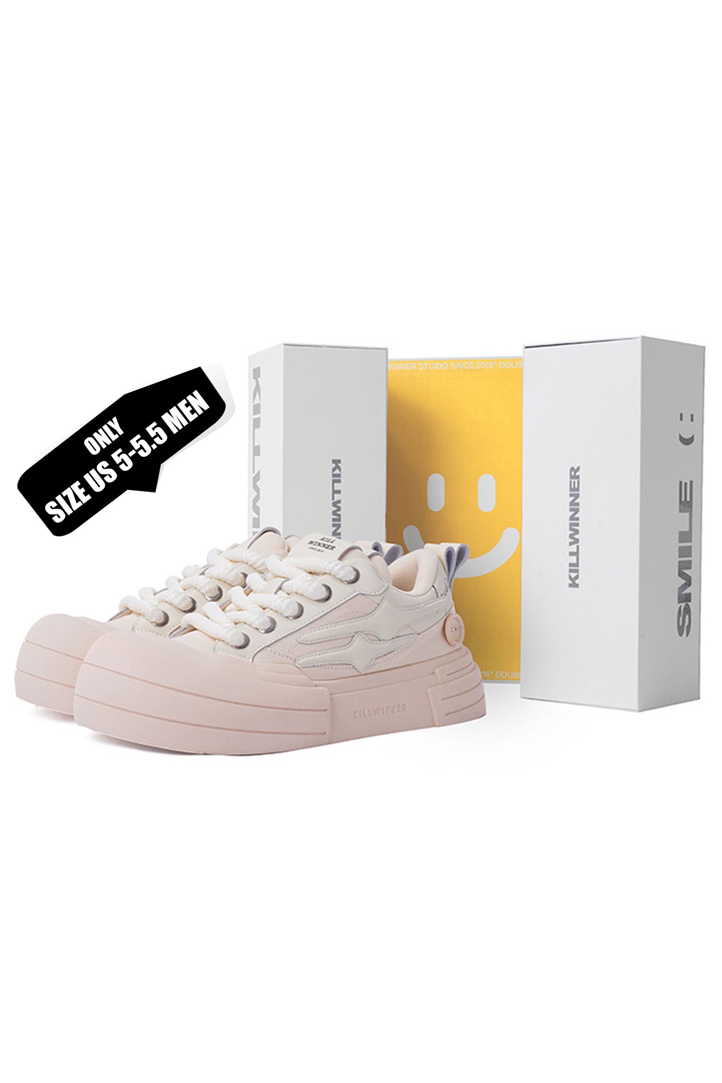 Smile Life Sneaker - Beige (US 5-5.5 MEN)