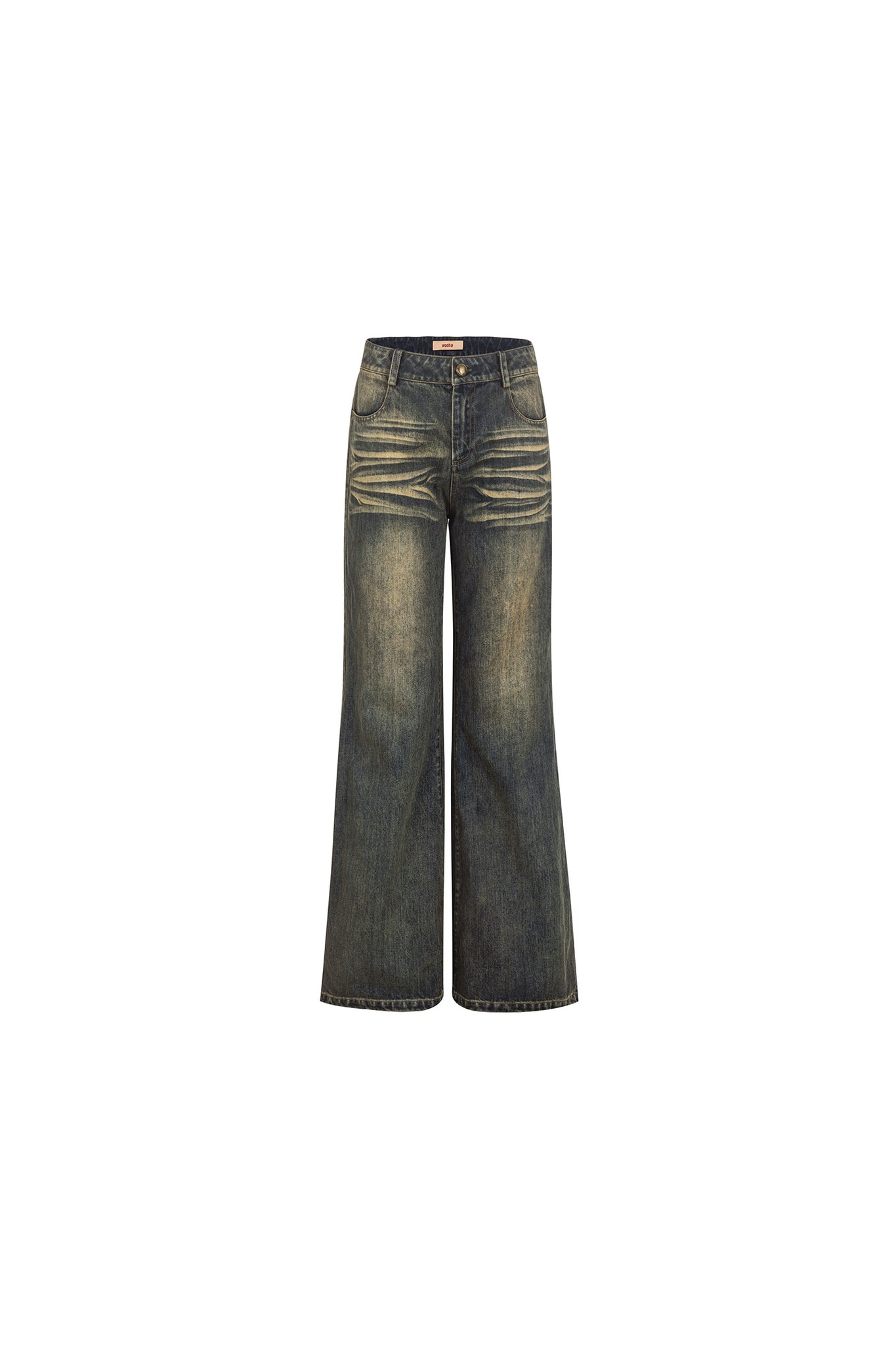 2024 Winter New Vintage Aged Straight Leg Wide Leg Jeans