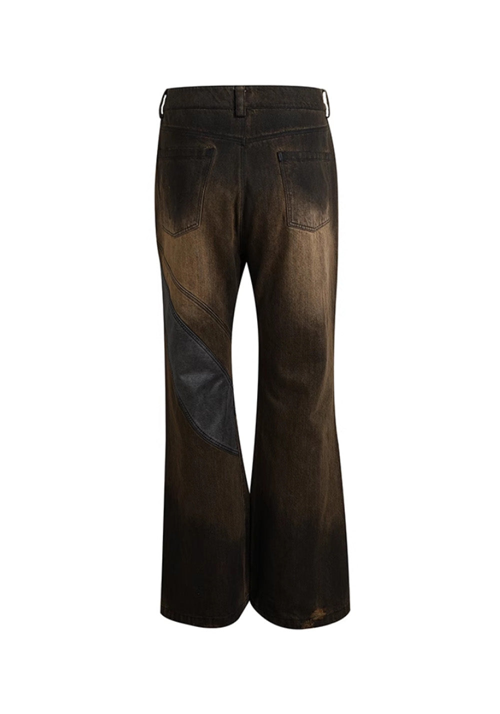 DND4DES丨Faux Leather Knee-Patch Denim Jeans - PSYLOS 1, DND4DES丨Faux Leather Knee-Patch Denim Jeans, Pants, DND4DES•JAPAN, PSYLOS 1