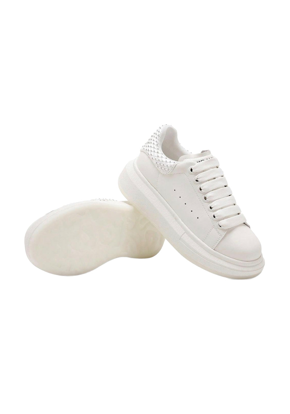 C.BANNER丨Leather Platform Rhinestone Sneakers - PSYLOS 1, C.BANNER丨Leather Platform Rhinestone Sneakers, Chunky Sneakers, C.BANNER, PSYLOS 1