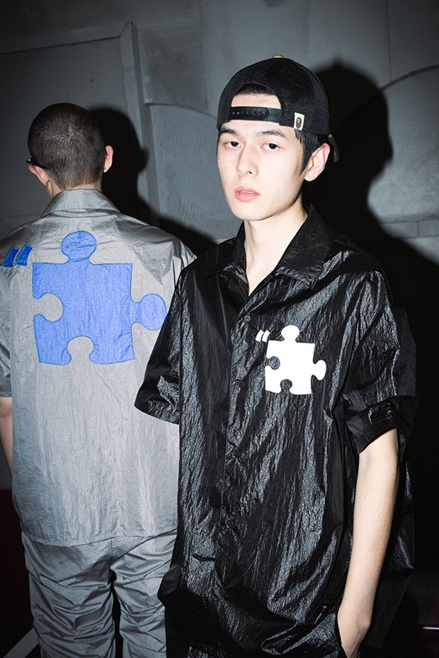 YADcrew | Specially Made Imitation Plastic Texture Thin Breathable Fabric Short Sleeve Shirt - PSYLOS 1, YADcrew | Specially Made Imitation Plastic Texture Thin Breathable Fabric Short Sleeve Shirt, T-Shirt, YADcrew•JAPAN, PSYLOS 1