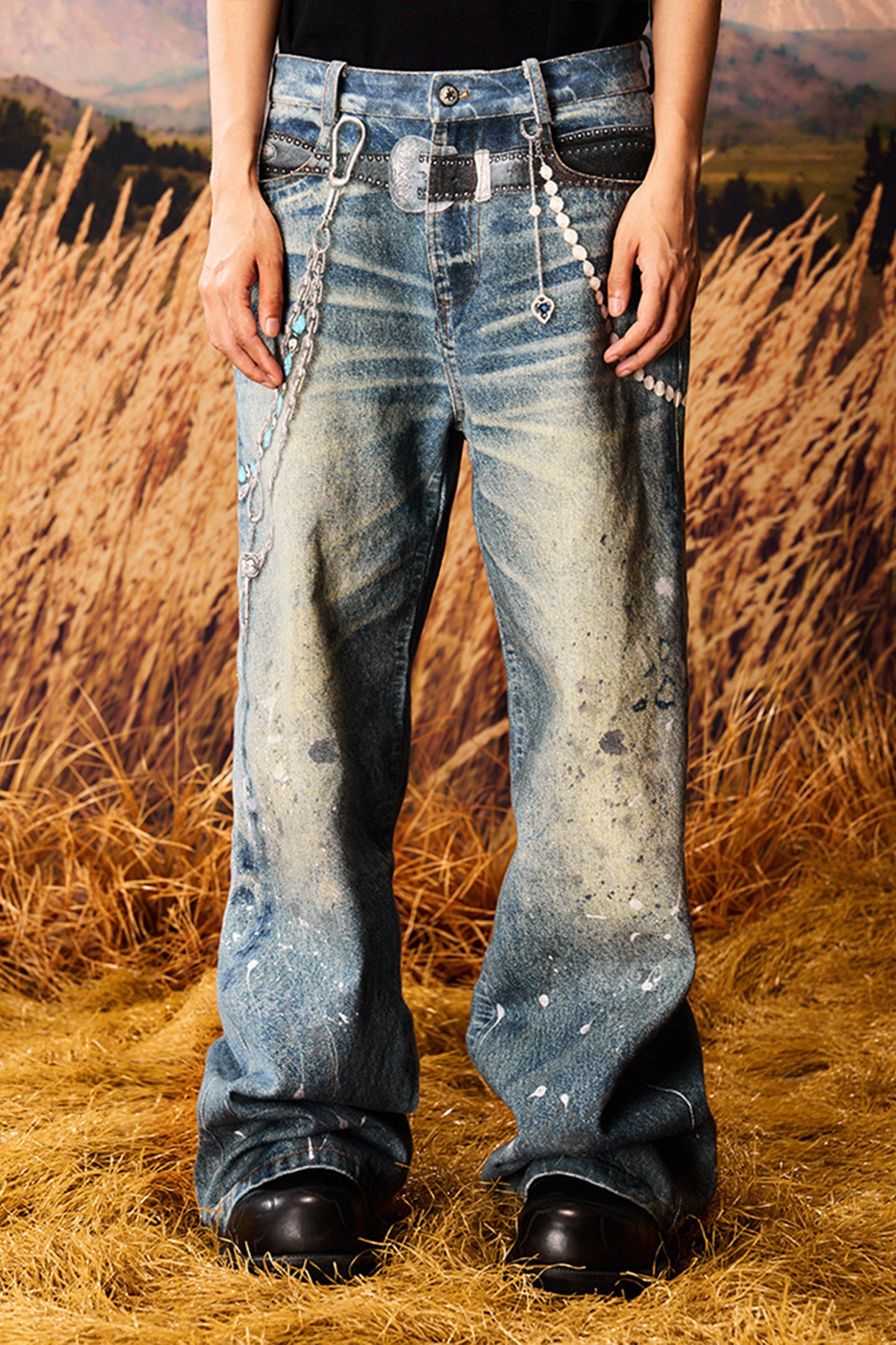 YADcrew丨3D Printed Street Vintage Jeans - PSYLOS 1, YADcrew丨3D Printed Street Vintage Jeans, Jeans, YADcrew•JAPAN, PSYLOS 1