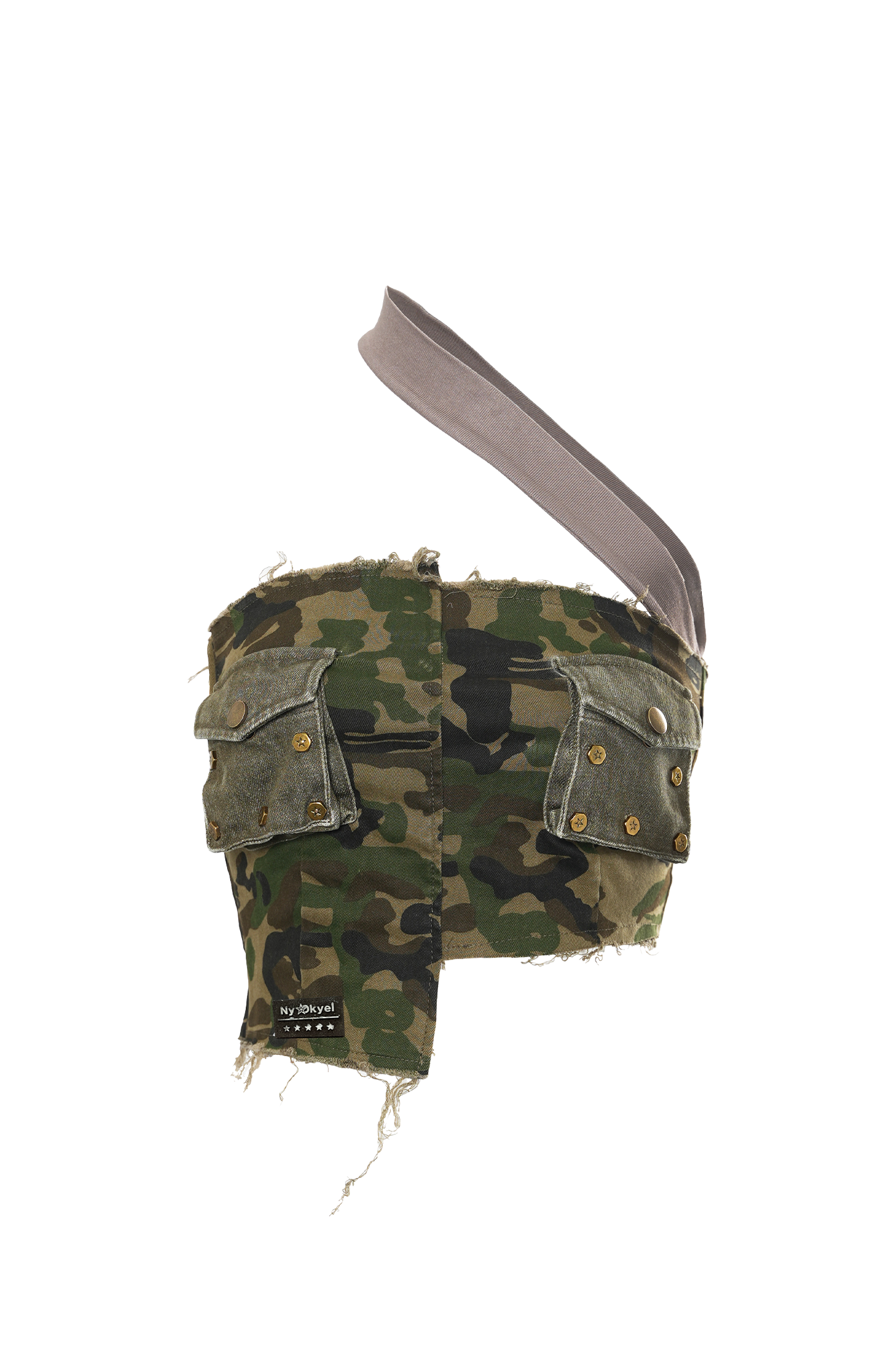 Asym Camo Multi-Pocket Bandeau - PSYLOS 1, Asym Camo Multi-Pocket Bandeau, Top, NyDkyel, PSYLOS 1