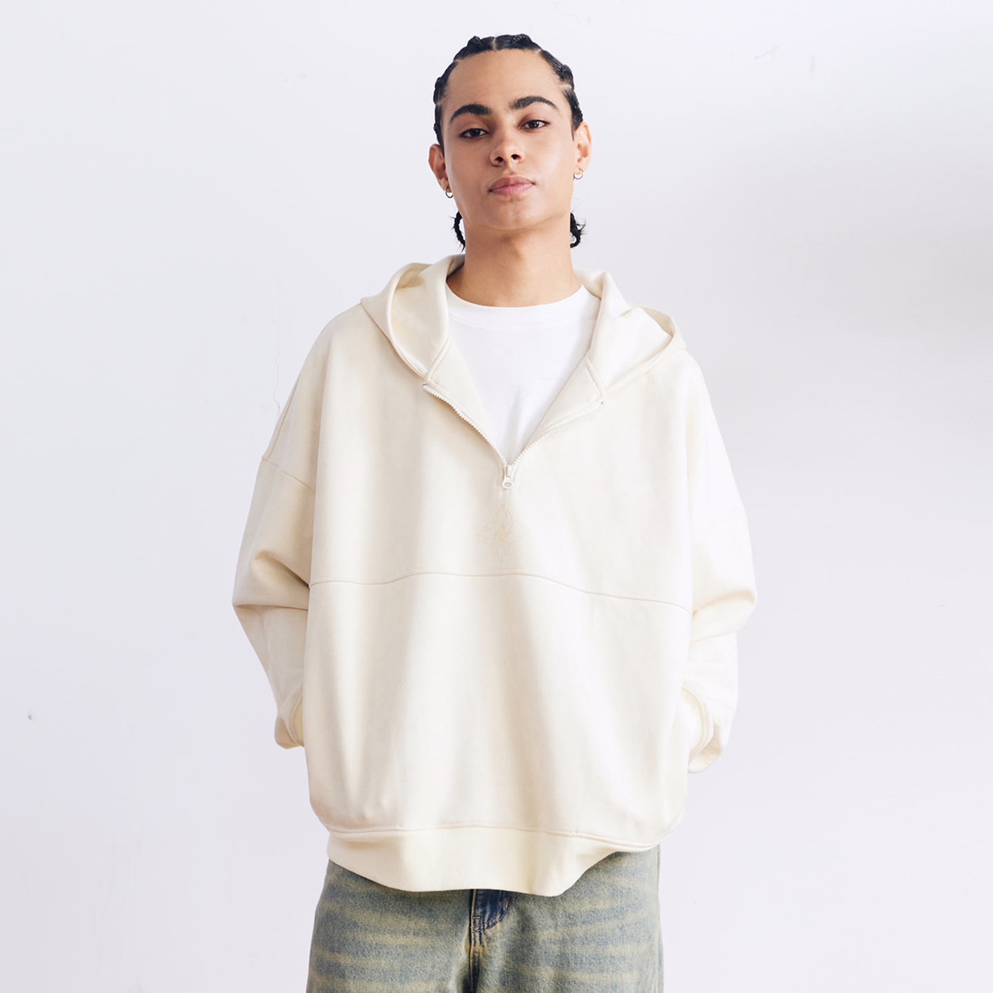 BURNIN Flame Dart Suede Hooded Sweatshirt - PSYLOS 1, BURNIN Flame Dart Suede Hooded Sweatshirt, Hoodie, Burnin, PSYLOS 1