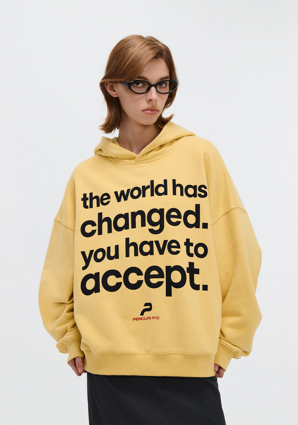 PCLP Multi-Line Slogan Hooded Sweatshirt