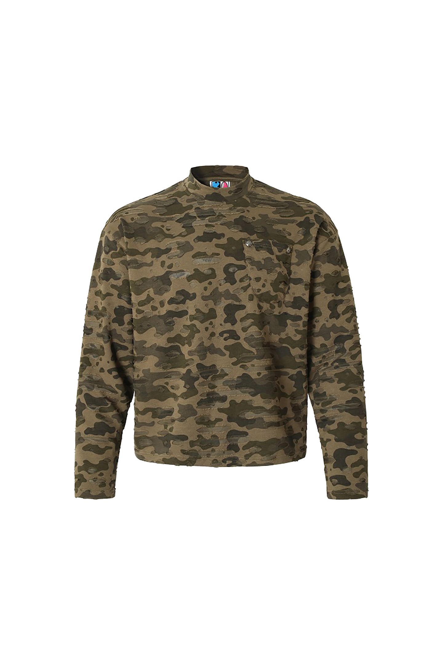YADcrew | Wormhole Camouflage Pocket Long Sleeve - PSYLOS 1, YADcrew | Wormhole Camouflage Pocket Long Sleeve, Sweatshirt, YADcrew•JAPAN, PSYLOS 1