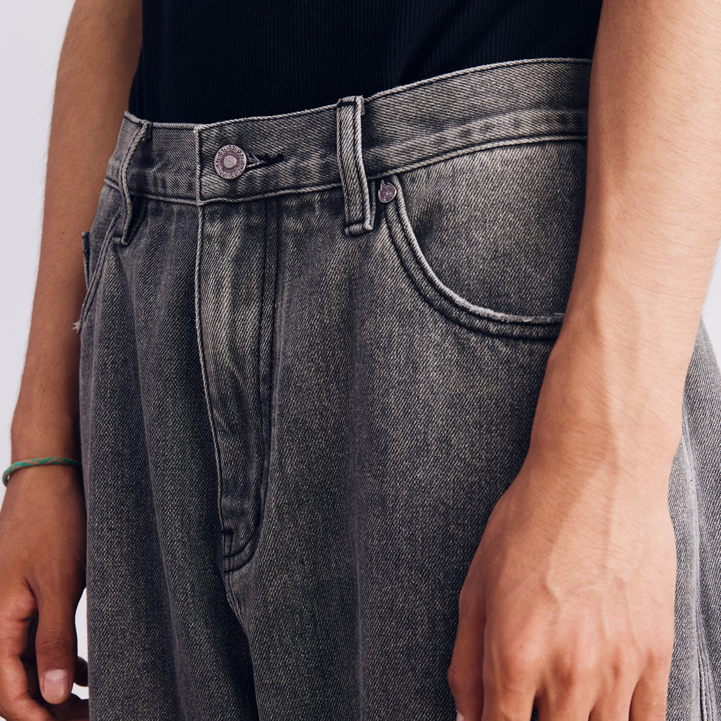 BURNIN* “97’series” retro washed distressed jeans - PSYLOS 1, BURNIN* “97’series” retro washed distressed jeans, Pants, Burnin, PSYLOS 1