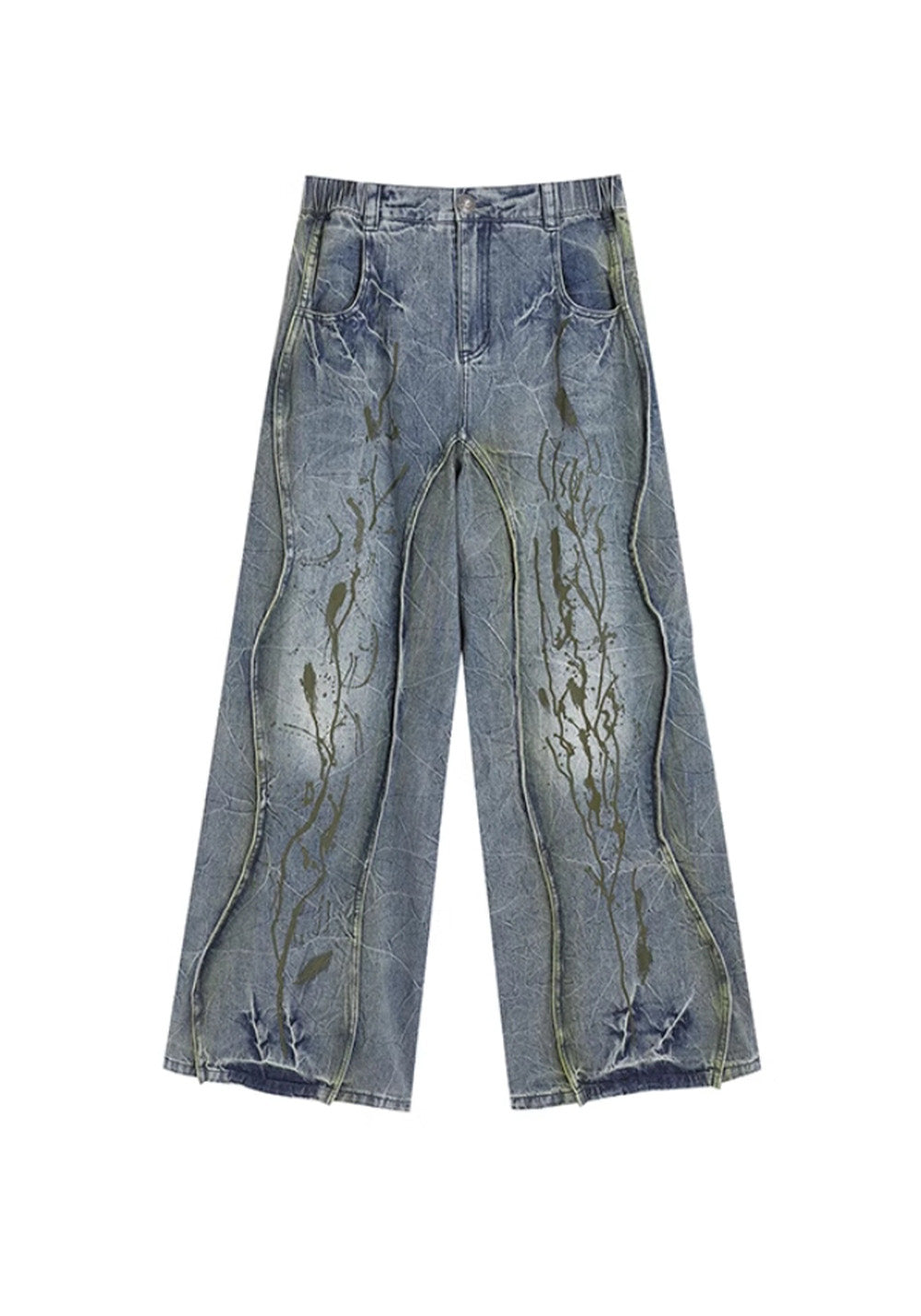 DND4DES丨Branch Paint-Washed Pants - PSYLOS 1, DND4DES丨Branch Paint-Washed Pants, Pants, DND4DES•JAPAN, PSYLOS 1