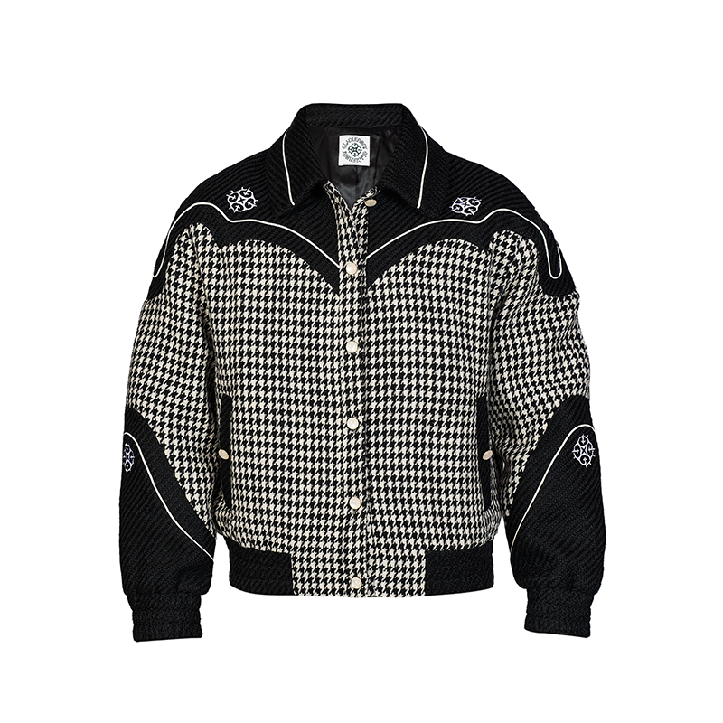 GLACIERBOY 24A/W "RAP STAR" SERIES Houndstooth Jacket