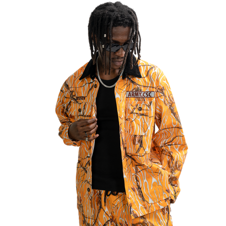 Fire Pattern Camouflage Combat Shirt - PSYLOS 1, Fire Pattern Camouflage Combat Shirt, Shirt, Burnin, PSYLOS 1