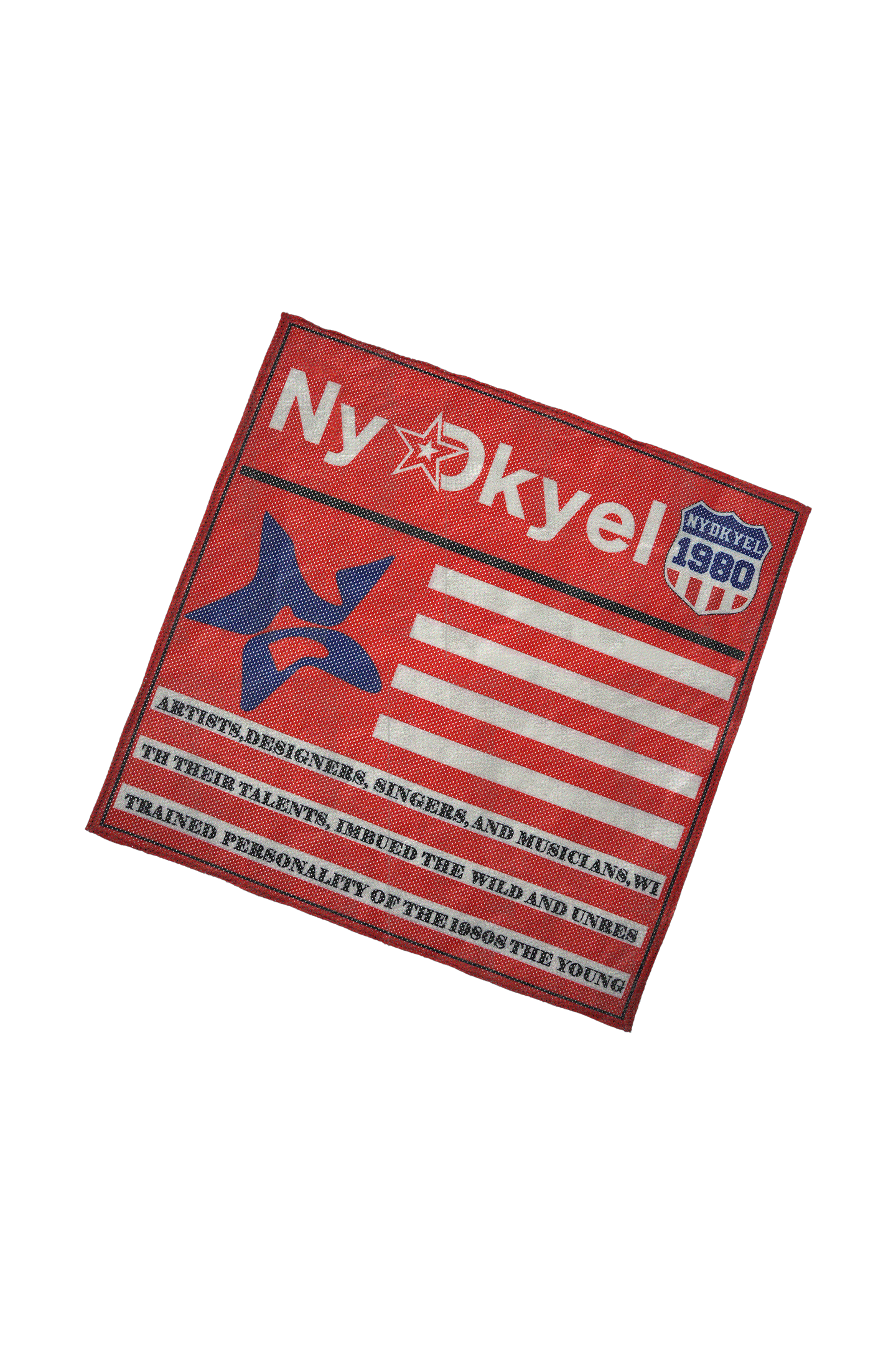 Oversized Flag Mesh Convertible Bandeau Scarf - PSYLOS 1, Oversized Flag Mesh Convertible Bandeau Scarf, Scarf, NyDkyel, PSYLOS 1