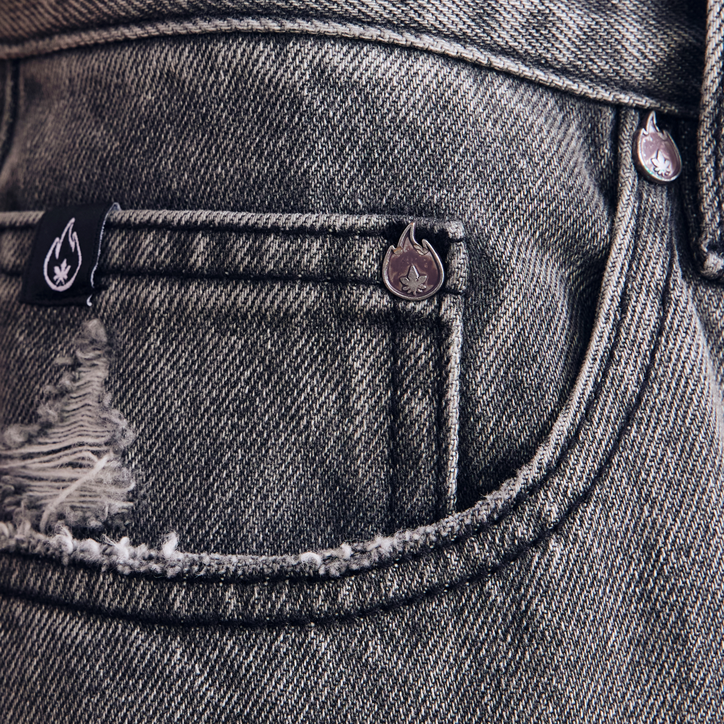 BURNIN* “97’series” retro washed distressed jeans - PSYLOS 1, BURNIN* “97’series” retro washed distressed jeans, Pants, Burnin, PSYLOS 1