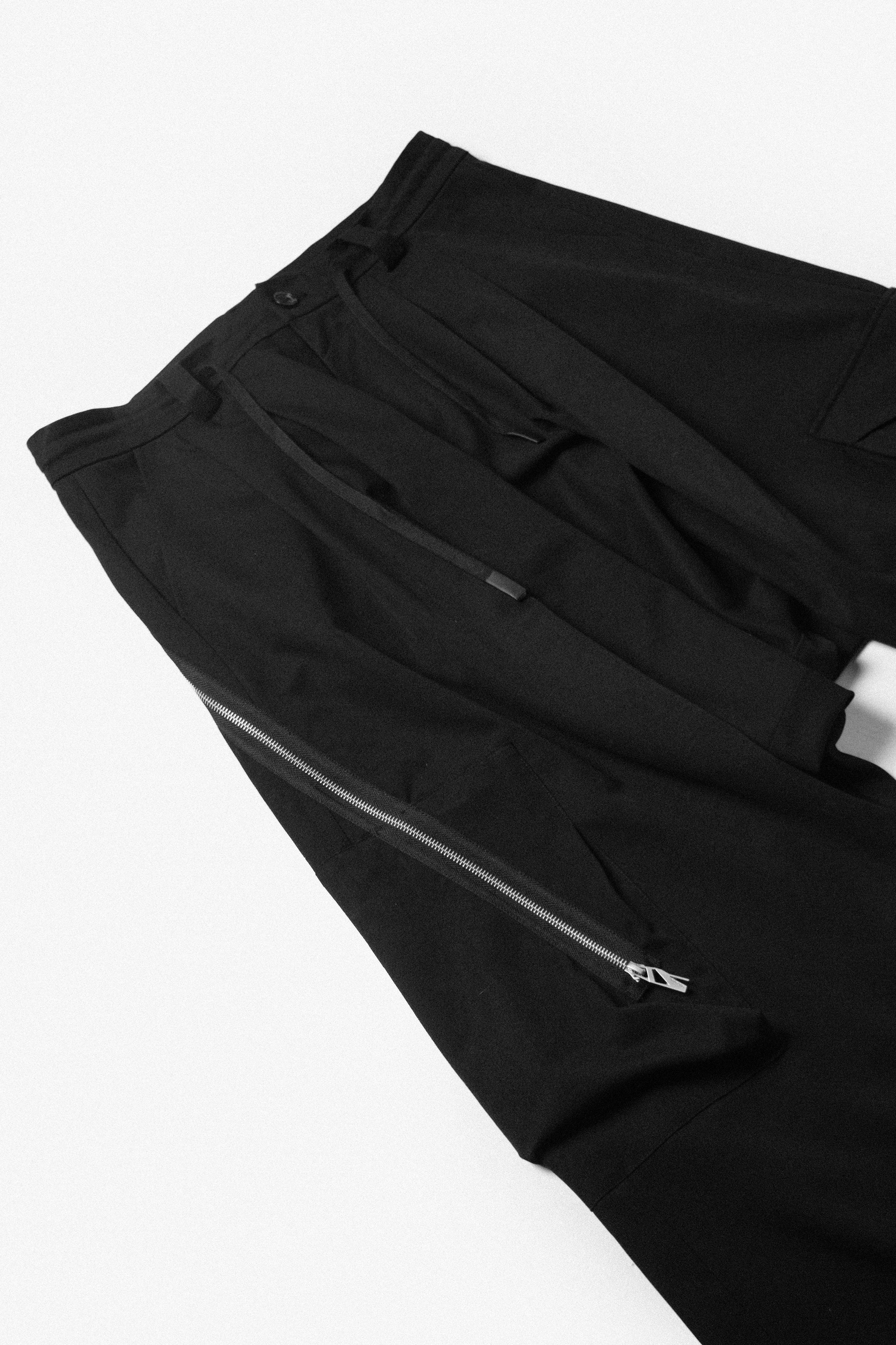RELABEL丨Low-Rise Multi-Fold Asymmetrical Casual Suit Pants - PSYLOS 1, RELABEL丨Low-Rise Multi-Fold Asymmetrical Casual Suit Pants, Pants, RELABEL, PSYLOS 1