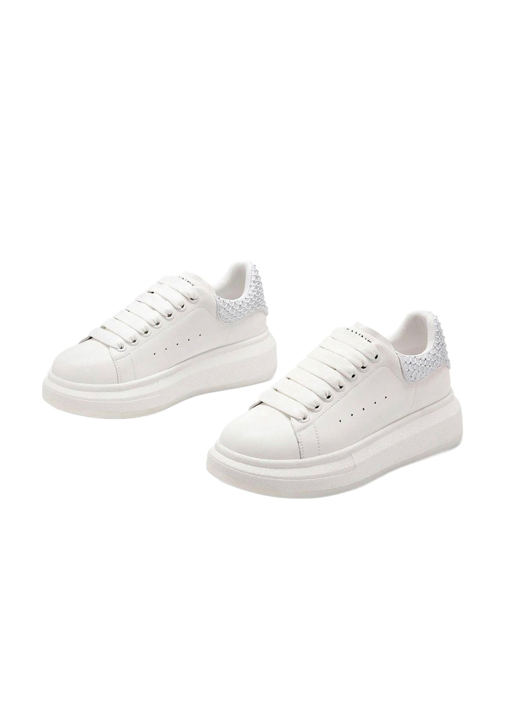 C.BANNER丨Leather Platform Rhinestone Sneakers - PSYLOS 1, C.BANNER丨Leather Platform Rhinestone Sneakers, Chunky Sneakers, C.BANNER, PSYLOS 1