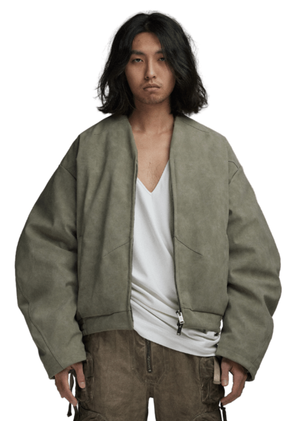 Pleated  Oversized Bomber Jacket - PSYLOS 1, Pleated  Oversized Bomber Jacket, Jacket, D5ove, PSYLOS 1