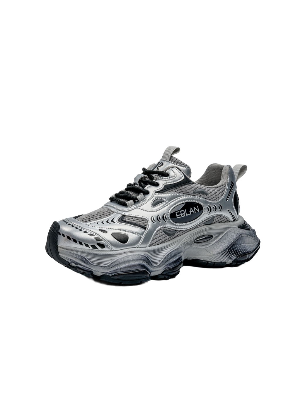 EBLAN丨Silver Wave Warrior Dad Shoes - PSYLOS 1, EBLAN丨Silver Wave Warrior Dad Shoes, Chunky Sneakers, EBLAN, PSYLOS 1