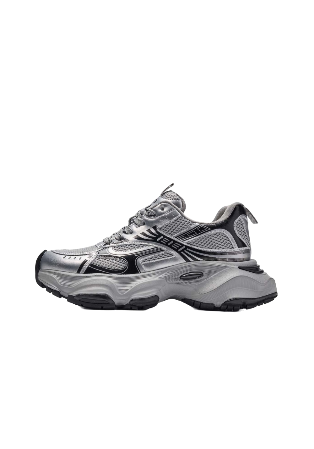 EBLAN丨SMOKE SHADOW Dad Shoes-Black&Sliver - PSYLOS 1, EBLAN丨SMOKE SHADOW Dad Shoes-Black&Sliver, Chunky Sneakers, EBLAN, PSYLOS 1