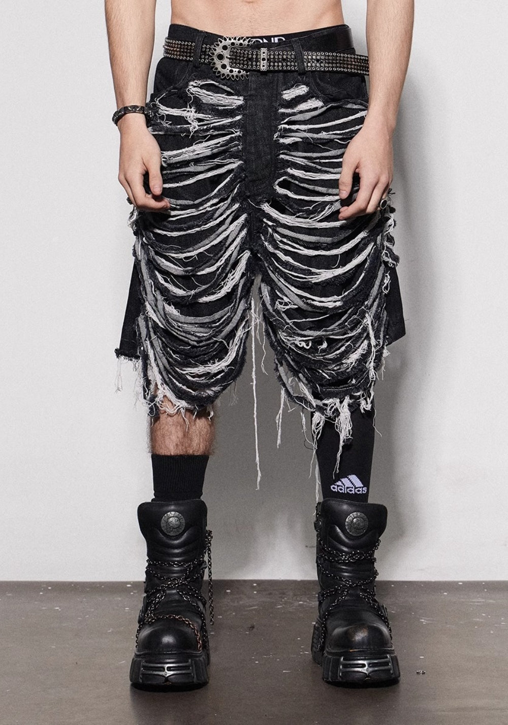 DND4DES丨Slashed Distressed Shorts - PSYLOS 1, DND4DES丨Slashed Distressed Shorts, Shorts, DND4DES•JAPAN, PSYLOS 1