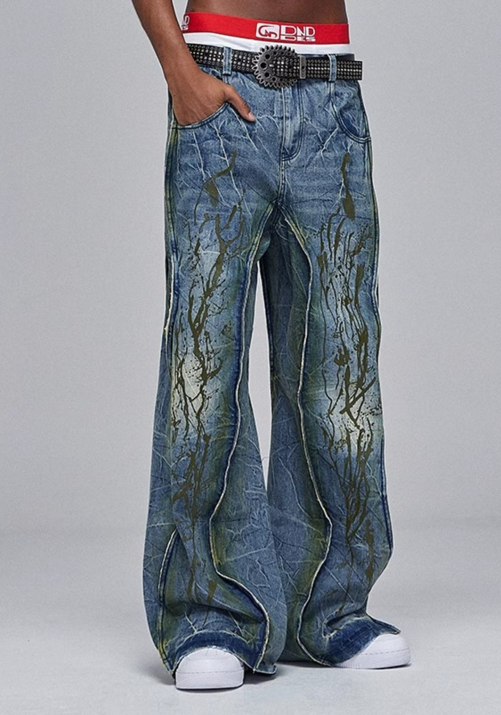 DND4DES丨Branch Paint-Washed Pants - PSYLOS 1, DND4DES丨Branch Paint-Washed Pants, Pants, DND4DES•JAPAN, PSYLOS 1