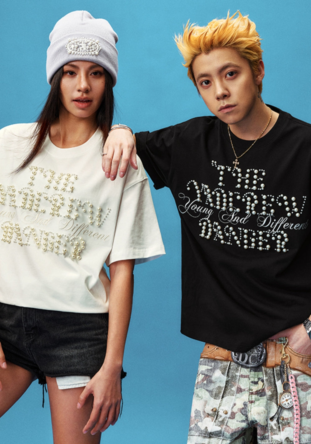 YADcrew丨YADcrew Pearl Slogan Tee-White - PSYLOS 1, YADcrew丨YADcrew Pearl Slogan Tee-White, T-Shirt, YADcrew, PSYLOS 1