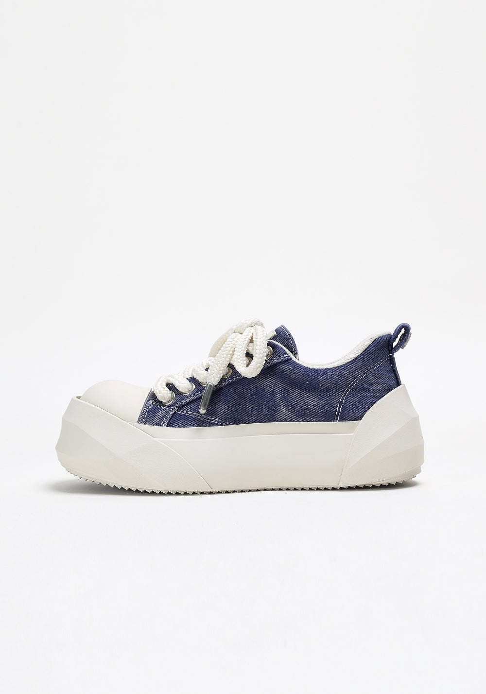 ADC丨Bare Look Washed Denim Platform Sneakers - PSYLOS 1, ADC丨Bare Look Washed Denim Platform Sneakers, Chunky Sneakers, ADC, PSYLOS 1
