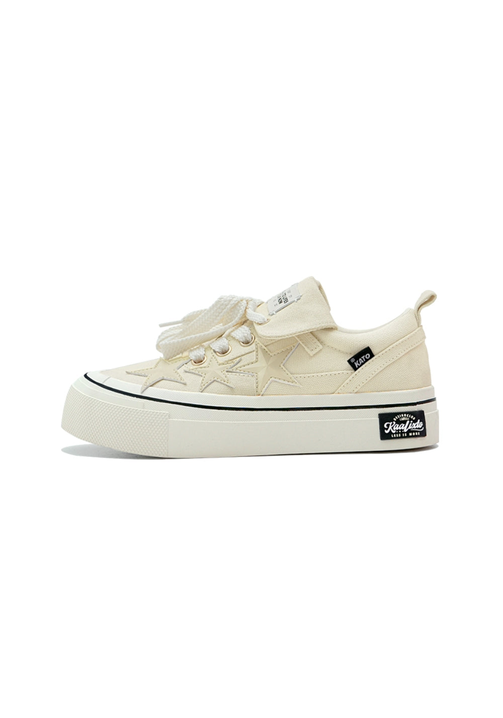 KAALIXTO丨Cream Beige Canvas Star Shoes - PSYLOS 1, KAALIXTO丨Cream Beige Canvas Star Shoes, Canvas Sneakers, KAALIXTO•JAPAN, PSYLOS 1